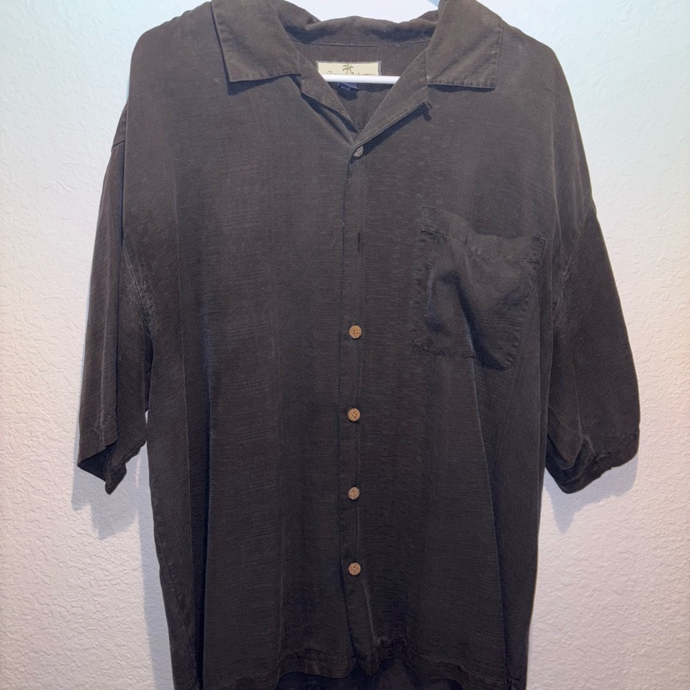 Tommy Bahama Extra Large Short Sleeve Button-Down Shirt – 100% Silk